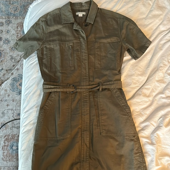 Outerknown Utility Dress Army Green Small - Picture 1 of 6